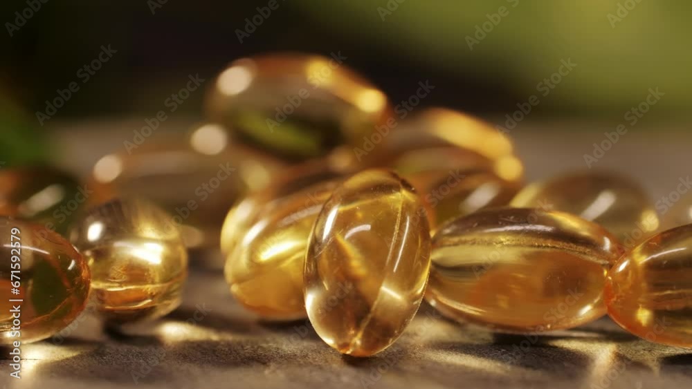 Omega fish oil gel capsules close-up . Omega vitamins pills 3 6 9. To be healthy and take care of your health. Pharmaceutical industry. Business of biological supplements and vitamin. Omega fish oil gel capsules close-up . Omega vitamins pills 3 6 9. To be healthy and take care of your health. Pharmaceutical industry. Business of biological supplements and vitamin.