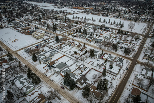 Aerial of the Mount Royal Neighborhood in Saskatoon