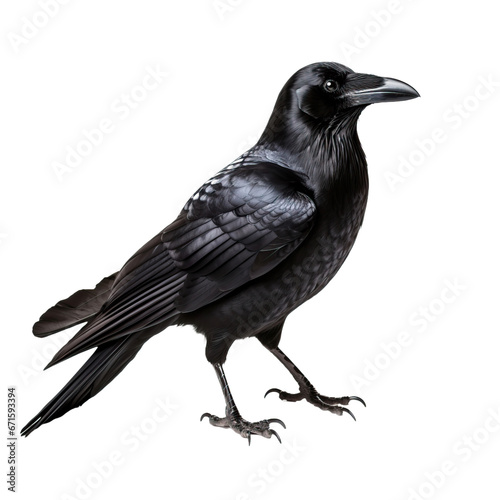 Crow on transparent background