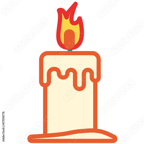 illustration of a candle