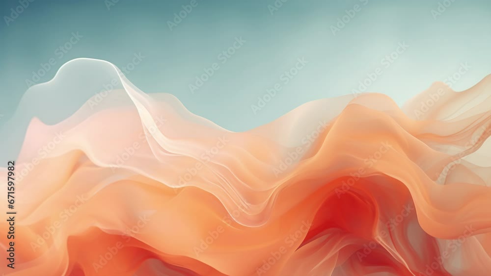 Ink cg motion background waves lines color abstract texture surface loop