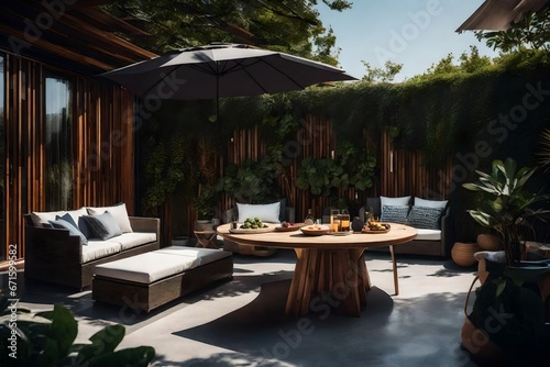 Relaxation Terrace in a Modern Villa