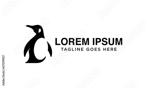 Unique penguin logo design