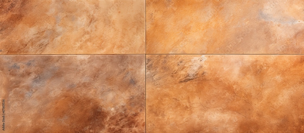 Textured brown ceramic tiles on the floor as a background Textured brown ceramic tiles on the floor as a background
