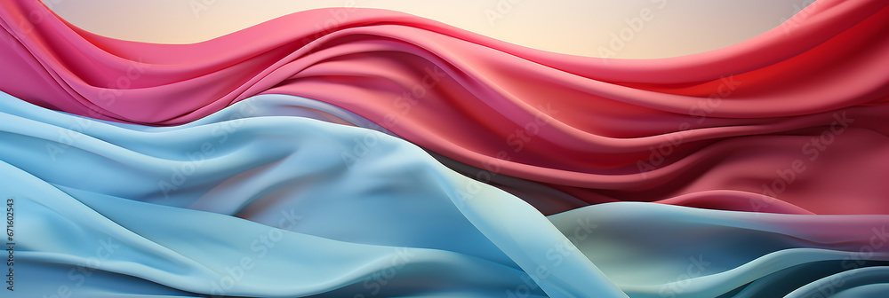 Abstract background with colorful silk waves.A soft and elegant fabric with abstract waves Abstract background with colorful silk waves.A soft and elegant fabric with abstract waves