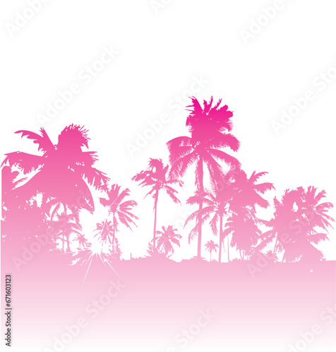 Tropical backdrop vector image