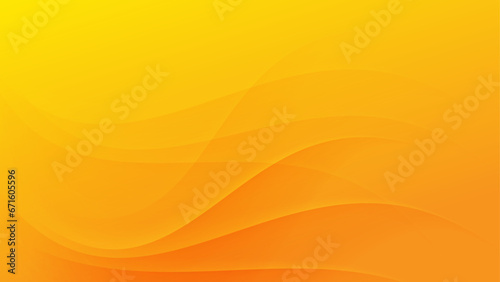 abstract orange background with overlapping wavy lines. vector illustration © aditya