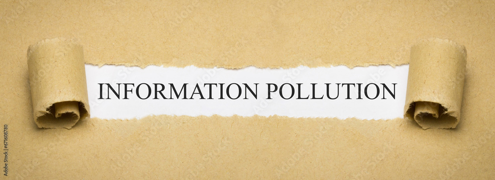 Information Pollution - obrazy, fototapety, plakaty 