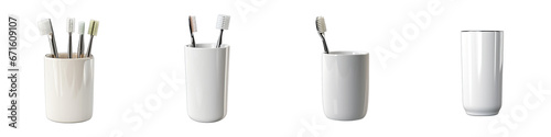 Toothbrush holder Hyperrealistic Highly Detailed Isolated On Transparent Background Png File