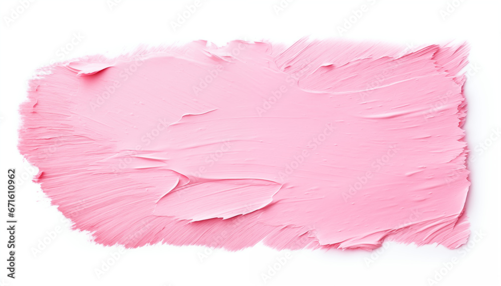 Light pink text marker paint texture isolated on white background. AI generated Light pink text marker paint texture isolated on white background. AI generated