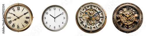 Wall clock    Hyperrealistic Highly Detailed Isolated On Transparent Background Png File © Wander Taste