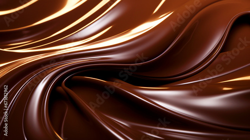 Melted chocolate wallpaper - ai generative