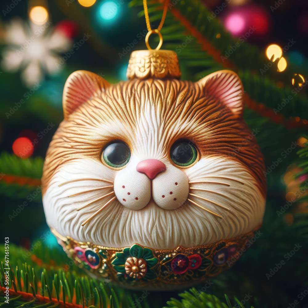 new year, Christmas tree toy, realism