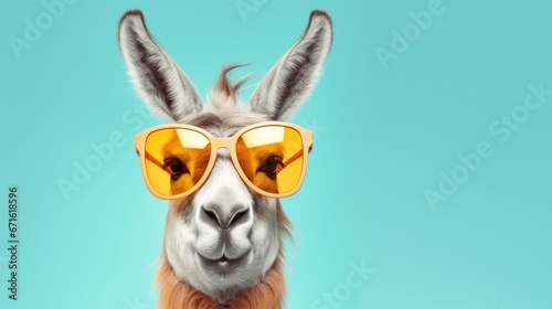 Cool donkey with glasses © Krtola 