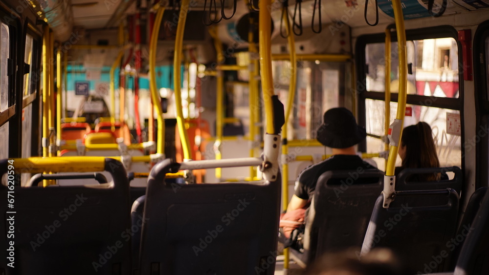 Summer day on public transport.