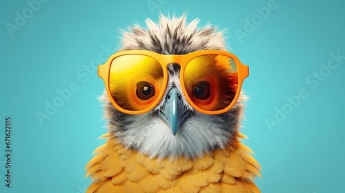 Cool owl with glasses © Krtola 