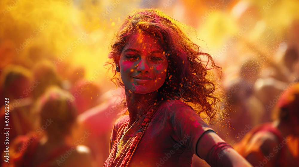 Holi (India) - A colorful spring festival known for throwing colored powders.