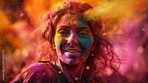 Holi  India  - A colorful spring festival known for throwing colored powders.