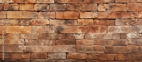 Texture and background of an aged wall made of bricks