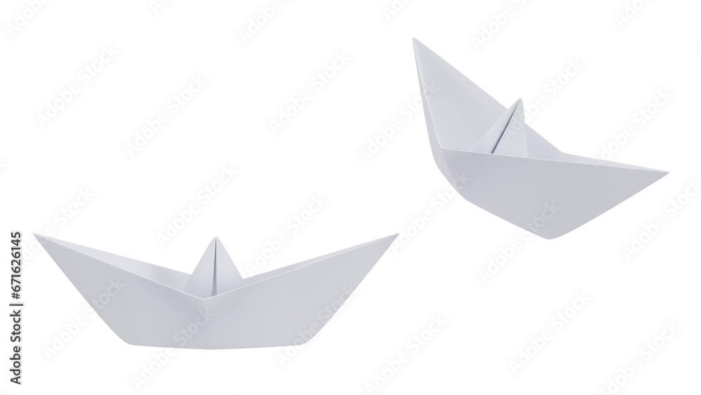 3Dd render of origami boat version 1 3Dd render of origami boat version 1