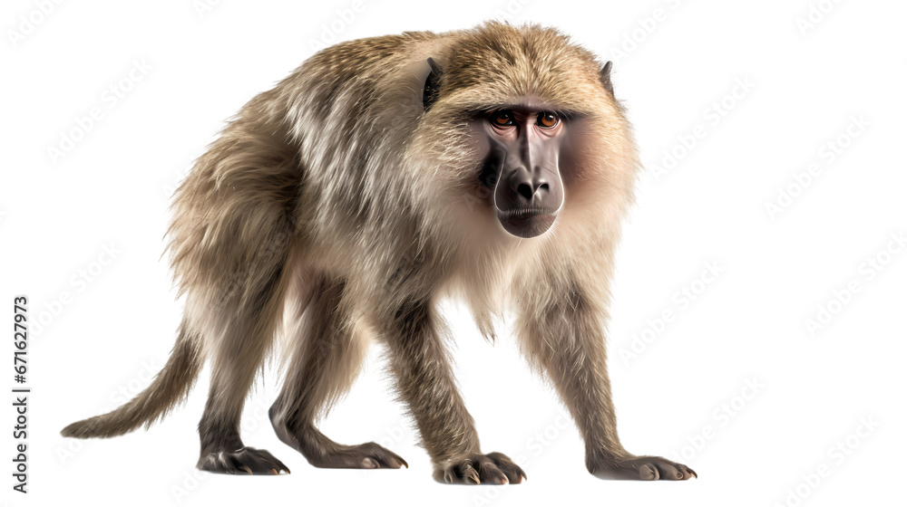 Baboon on transparent background Baboon on transparent background