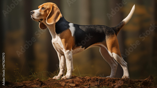 Beagle (English Beagle) dog, AI Generated © Belogorodov