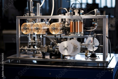 A machine that uses gas as fuel to generate electricity. Generative AI