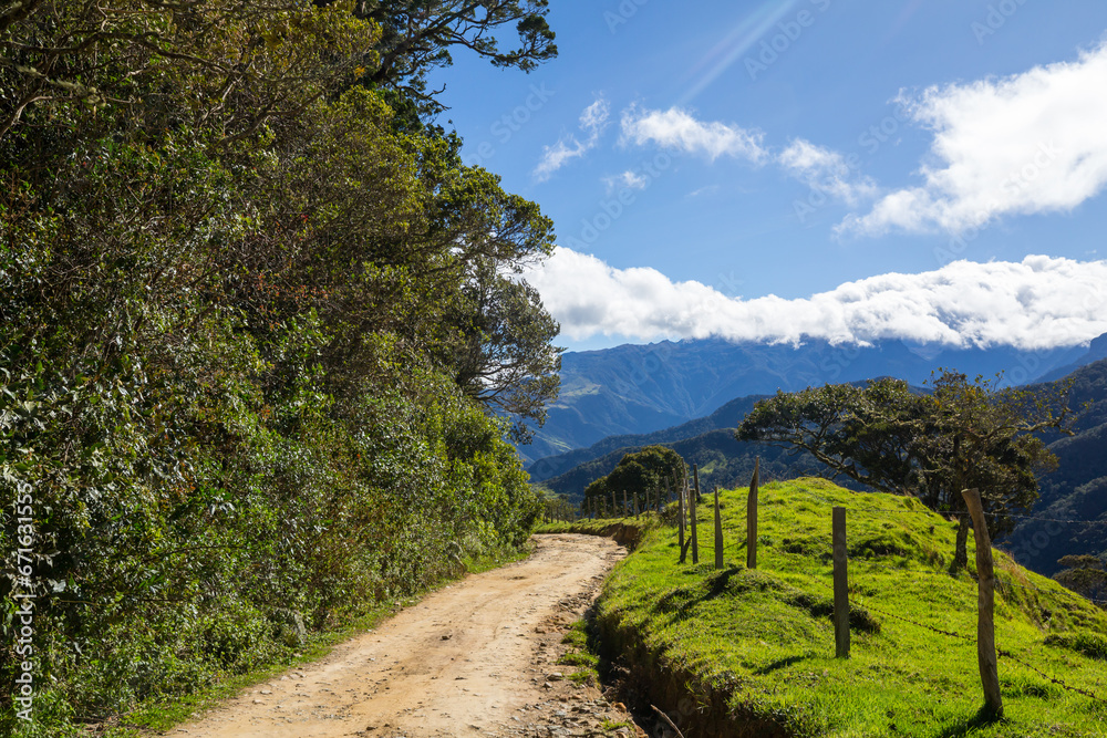 Road in Colombia Road in Colombia