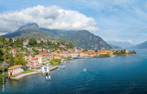 Landscape with Menaggio town at Como lake region, Italy