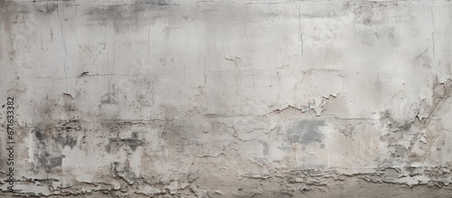 Weathered wall with gray stucco