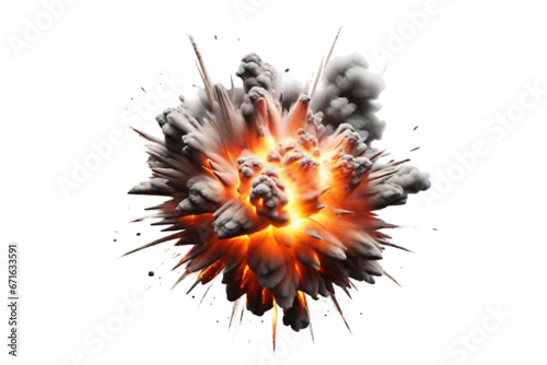 Explosion Isolated on a Transparent Background