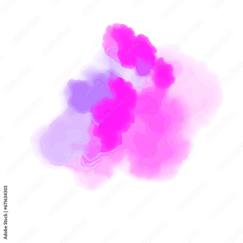 Watercolor spot, isolated on a white background