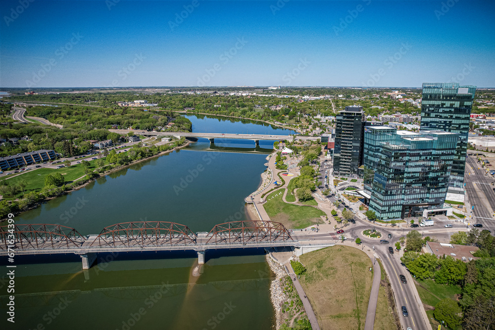 Urban Heartbeat: Downtown Saskatoon, Saskatchewan Skyline