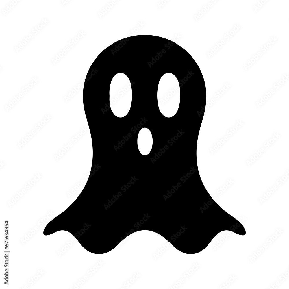 Ghost icon on a white background. cute halloween ghost. Ghost icon on a white background. cute halloween ghost.