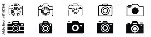 camera icon, Photo camera vector icon, Camera Icon, Camera outline icon, icon pocket digital camera, Camera icon vector illustration. photo camera sign and symbol. photography icon.