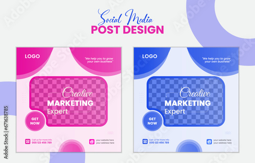 Modern Creative Social Media Post Design Template