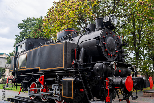 old locomotive , landmark in Ivanofrankivsk 