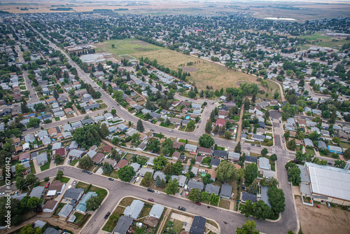 Aerial of the Pacific Heights Neighborhood in Saskatoon