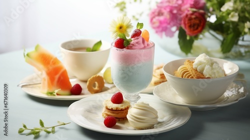 Brunch Menu Showcasing a Wide Array of Irresistible Desserts and Culinary Delights