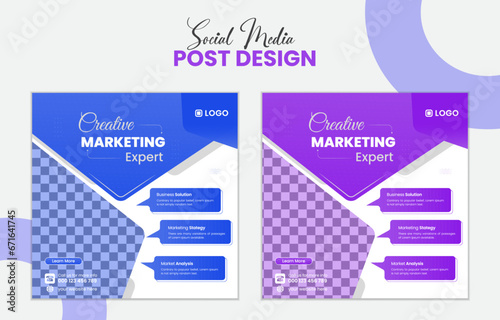 Modern Creative Social Media Post Design Template
