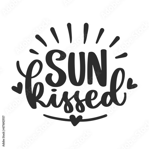 Hand drawn lettering compositions about Summer. Funny season slogans. Isolated calligraphy quotes for travel agency, beach party. Great design for banner, postcard, print or poster.