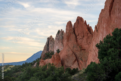 Garden of the Gods at sunset on a fall evening in Colorado Springs, CO © Sitting Bear Media