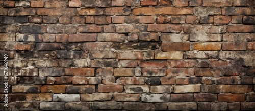 The surface of the wall is made up of vintage bricks which are old in nature