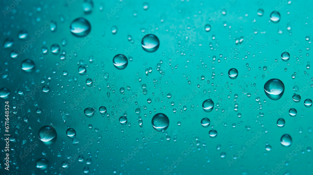 Water drops on the glass as a background