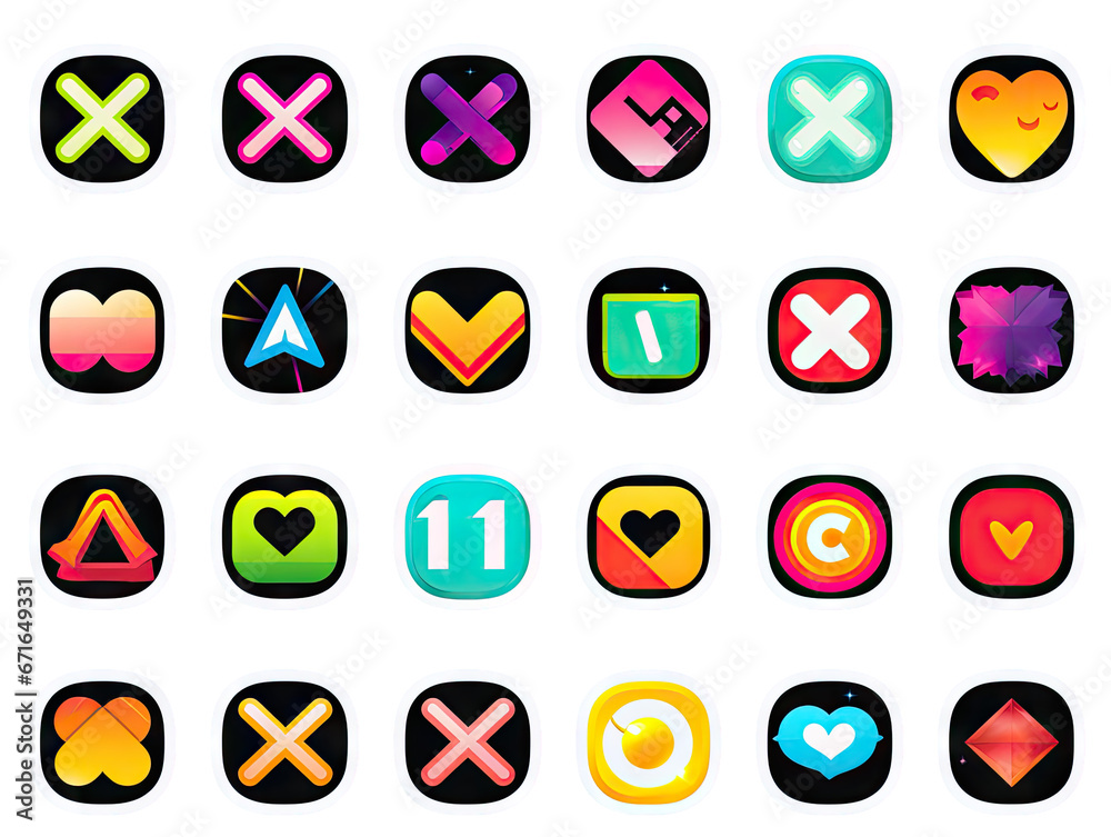 Set of fun stickers with little flowers, stars, rainbows, kittens and various kawaii pets for decoration of all kinds on a transparent background. Set of fun stickers with little flowers, stars, rainbows, kittens and various kawaii pets for decoration of all kinds on a transparent background.