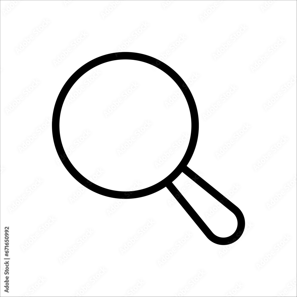 Search icon. Magnifier icon vector flat. in trendy design on white background Search icon. Magnifier icon vector flat. in trendy design on white background