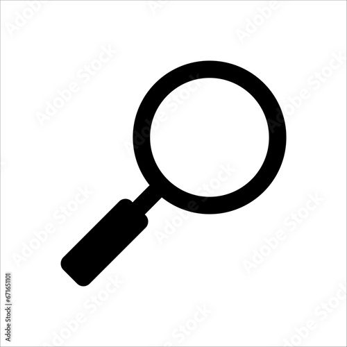 Search icon. Magnifier icon vector flat. in trendy design on white background