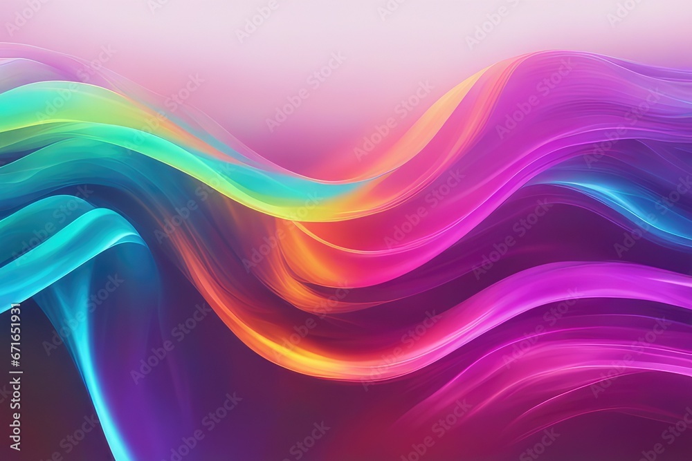 Fototapeta premium multicolored glowing waves abstract background texture modern neon background line light abstract