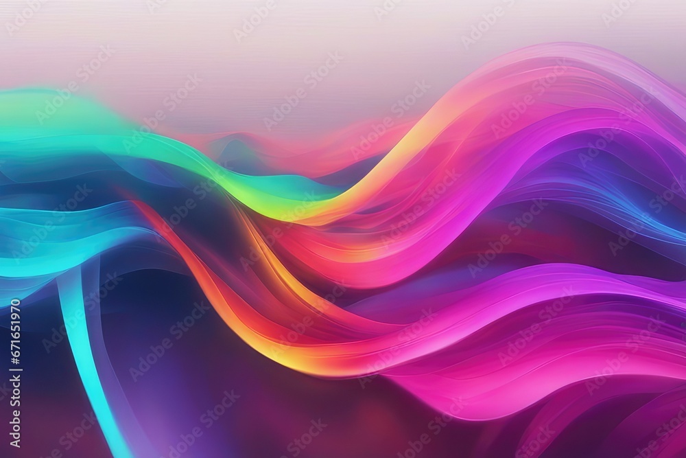 Naklejka premium multicolored glowing waves abstract background texture modern neon background line light abstract