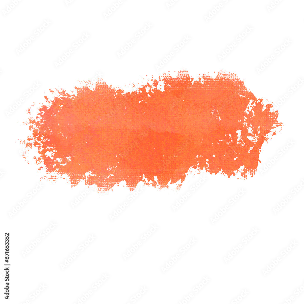 red paint brush strokes